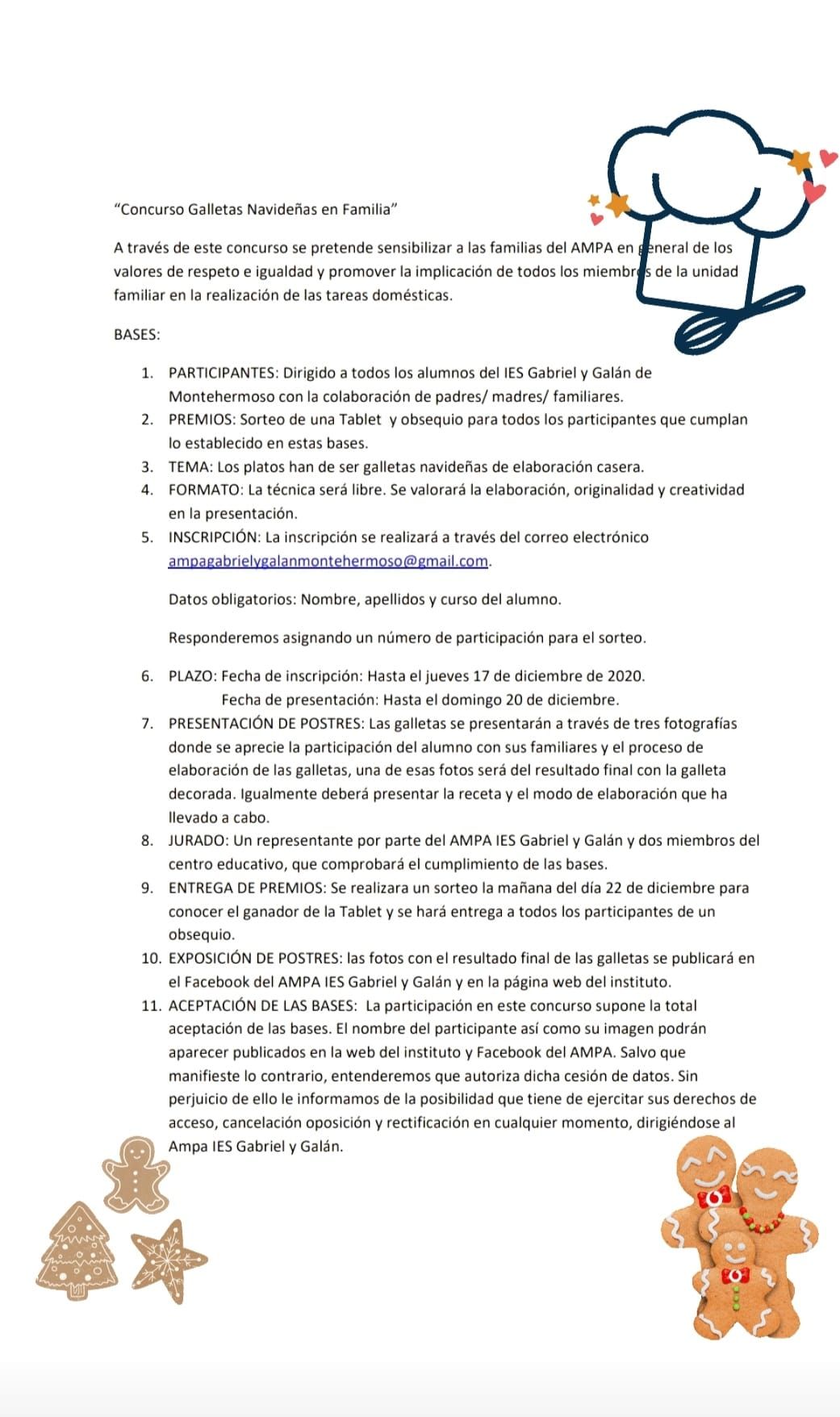 Concurso de galletas AMPA