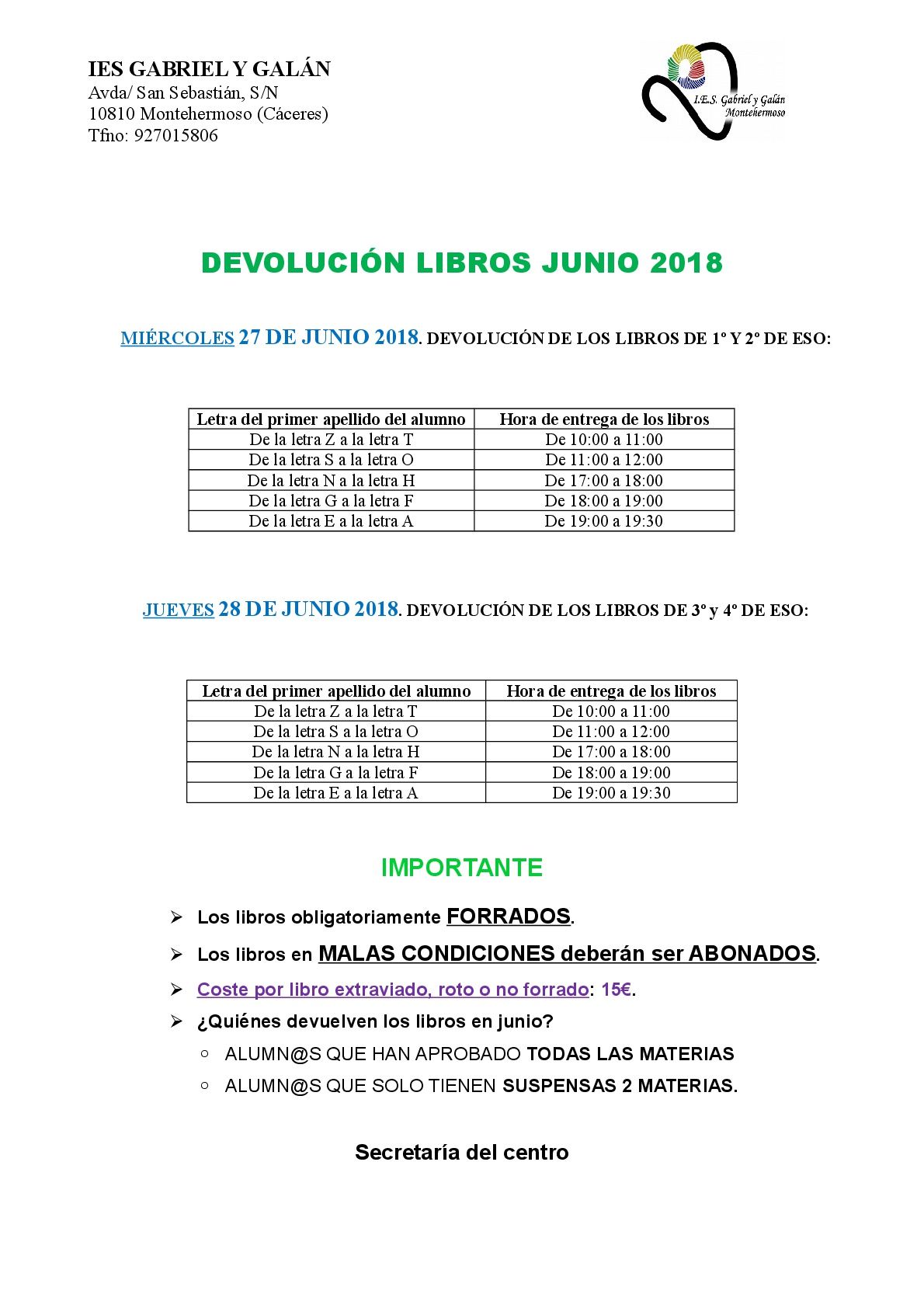 CARTEL DEVOLUCION JUNIO 2018 001