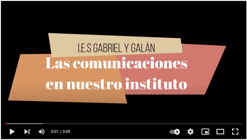 Las comunicaciones en el IES Gabriel y Galán